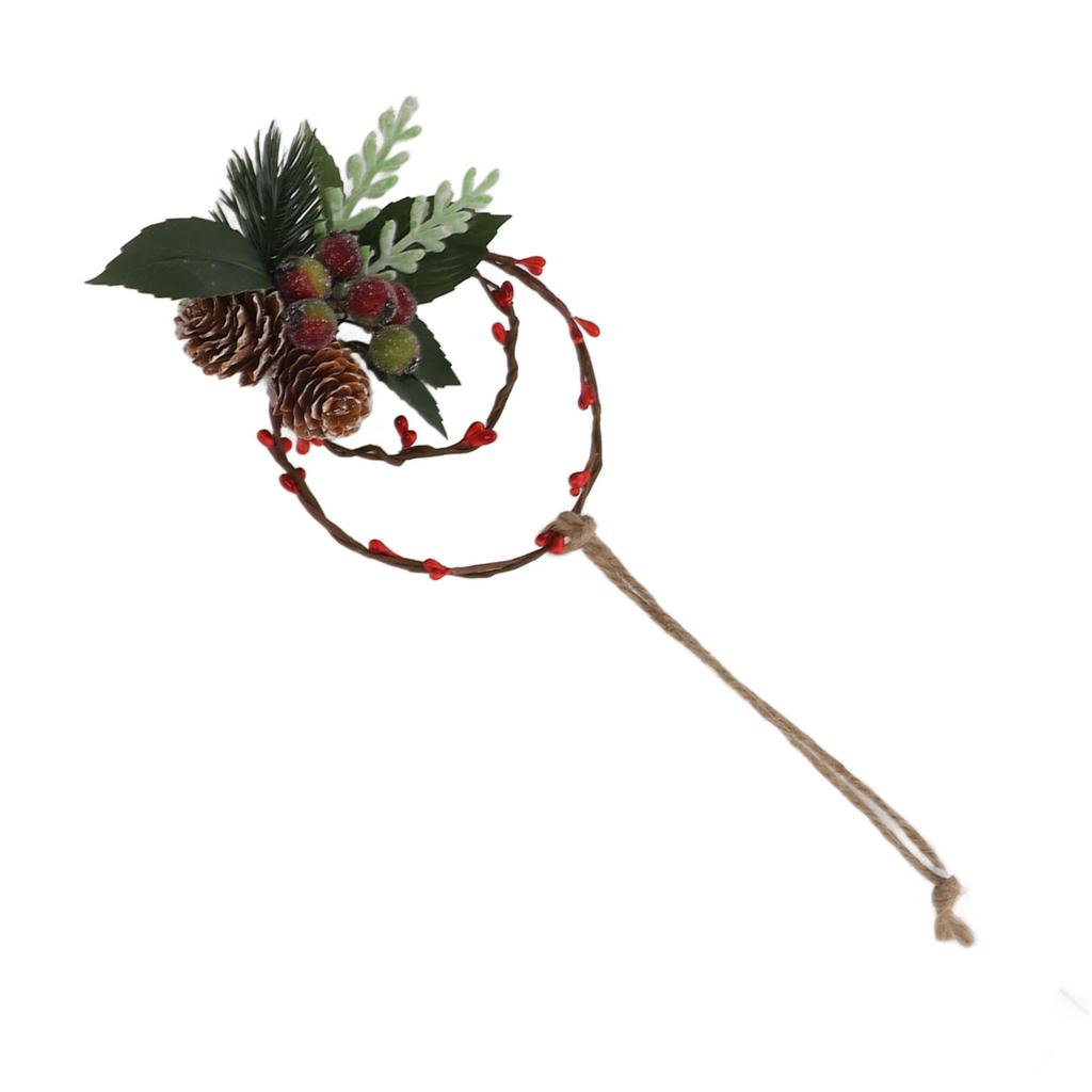 Christmas Hanging Decorative Wreath Handmade Unique Pine Cone Wall Decoration for Birthday Holiday Room Decorations