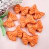 High Quality Bowknot 22.5*28mm For Bracelet Earring Making Acrylic Jewelry Heart Loose Beads DIY Jewelry Accessories 7pcs Solid Color