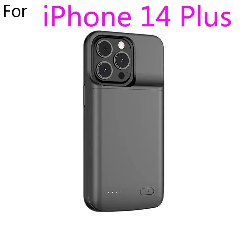 Per iPhone 11 12 13 14 Pro Max XS Max XR 6 7 8 Plus SE 5S 13 Mini Custodia Caricabatterie Portatile Power Bank Copertura di Ricarica Capa