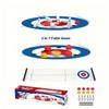 1 Box Tabletop Game Set Tabletop Curling Multiplayer Game Curling Bowling 2-in-1 Game Set Family Party Table Game Set