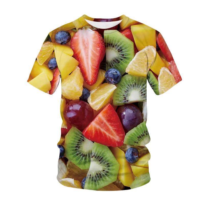 Summer Men T Shirt ClothingT Shirts Kawaii Hip Hop Fruit Style 3D Print Women