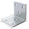 Heavy Duty L Brackets, 5.08cm X 5.08cm X 5.08cm - Durable 90° Corner Braces for Wood Furniture, Shelves, and DIY Projects, Rust-Resistant Brushed