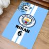 1pc Manchester City Football Club Print Area Rug - Soft,Washable Non-Slip Indoor Mat for Office Chairs,Living Room,Home Office Decorative Rug