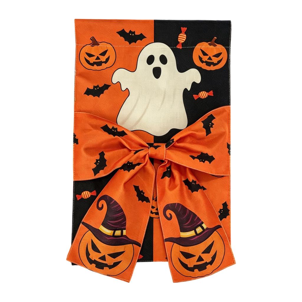 Halloween Garden Flag, or Double-Sided Linen Print, with Tie, 4535 cm, Outdoor Yard Decoration