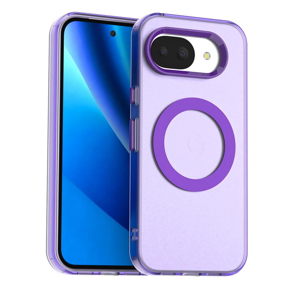 Transparent Candy Colorful Magnet Adsorption Case For Pixel 10a 10 Pro XL 10 Google Pixel 9a 9 pro xl 8 pro Protective Cover