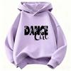 Dance Girl Letter Printed Hoodie Kids Children's Sweatshirt Hoody 90s Girls Autumn Winter Casual Hoodies