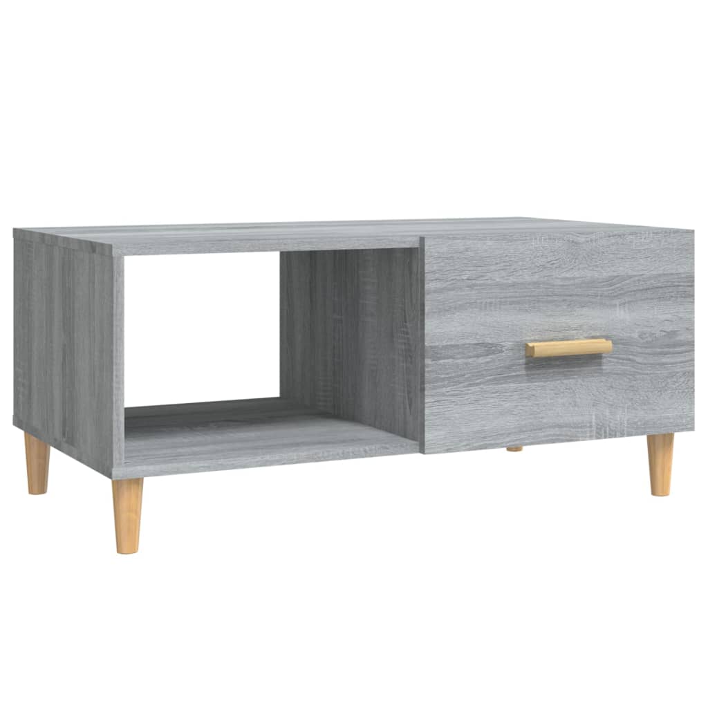  Coffee Table, Grey Sonoma Oak, 89.5x50x40 Cm