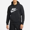 Nike Casual Letter Logo Print Fleece Hoodie Men Tops Black DM1237-010