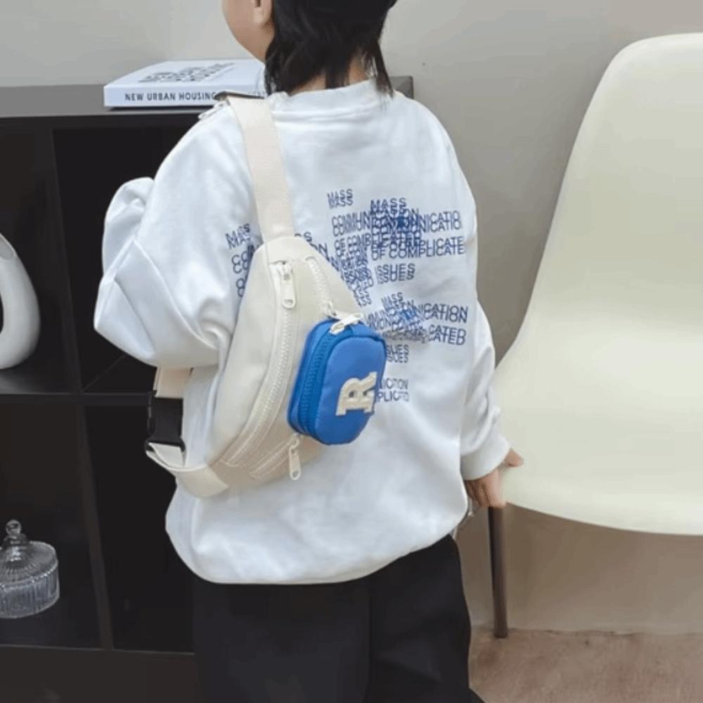 Letter Kids' Shoulder Bag Sports Kids' Chest Bag Portable Children's Waist Bag  Daily