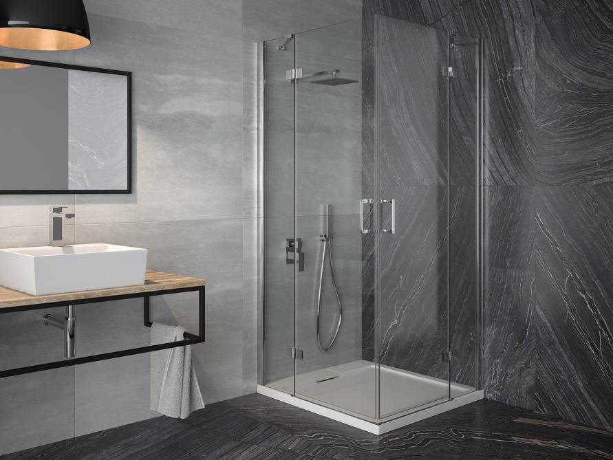 Besco MODERN VARIUM II black concealed shower set