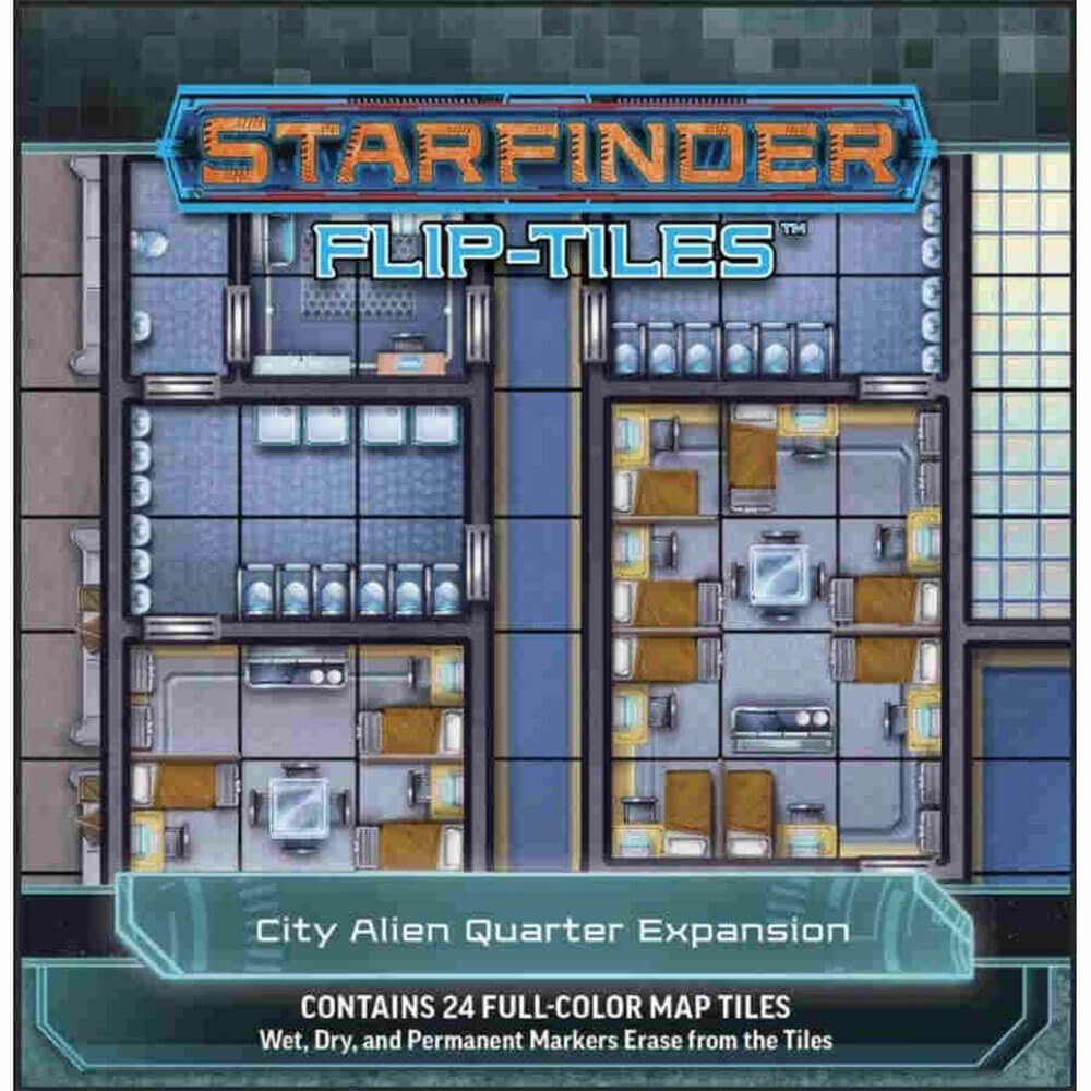 

Starfinder RPG Флип Плитки Город Чужой Квартал Расширение
