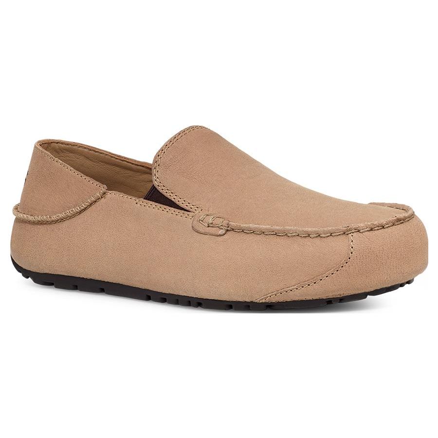 UGG Upshaw TS Skóra owcza Codzienny komfort Mokasyny Buty męskie Piaskowy 1108189-SAN