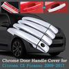 Chrome Car Door Handle Cover For Citroen C3 Picasso 2009-2017 Trim Set Exterior Accessories 2010 2011 2012 2013 2014 2015 2016