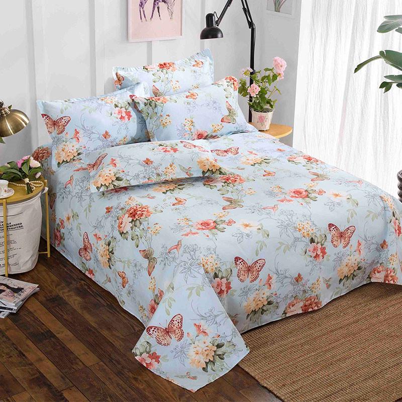 Cartoon Flannel Bed Sheet - Double or Single Size, Perfect for Dorms, In Stock