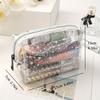 PVC Trendy Star Series Storage Cosmetic Transparent  Fashion Square Travel Makeup Bag