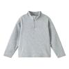 ASK JUNIOR Boys' Half-Placket Brushed Long Sleeve T-Shirt