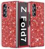 Applicable To Samsung ZFold8Ultra Glitter Sequin Mobile Phone Case Electroplating Anti-drop Flip7 Anti-drop Protective Case