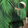 Green Leaves Tropical Jungle Plant Tulle Sheer Window Curtains for Living Room the Bedroom Modern Voile Organza Curtains Drapes