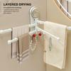 4-Bar Swivel Towel Rack Wall Mounted Towel Holder Towel Hanger  Kitchen Bathroom