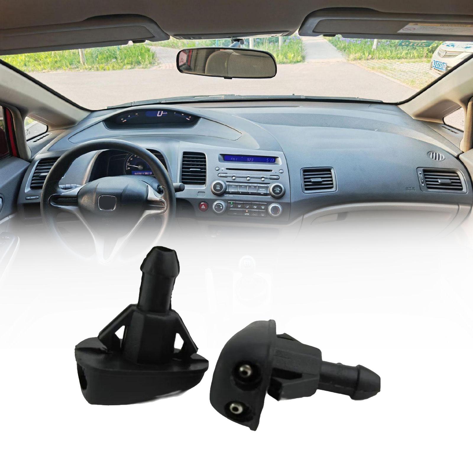 

2pcs Front Windshield Washer Nozzle for Civic Replacement Wiper Water Jet Spray Nozzle Windshield Washer Wiper Nozzles