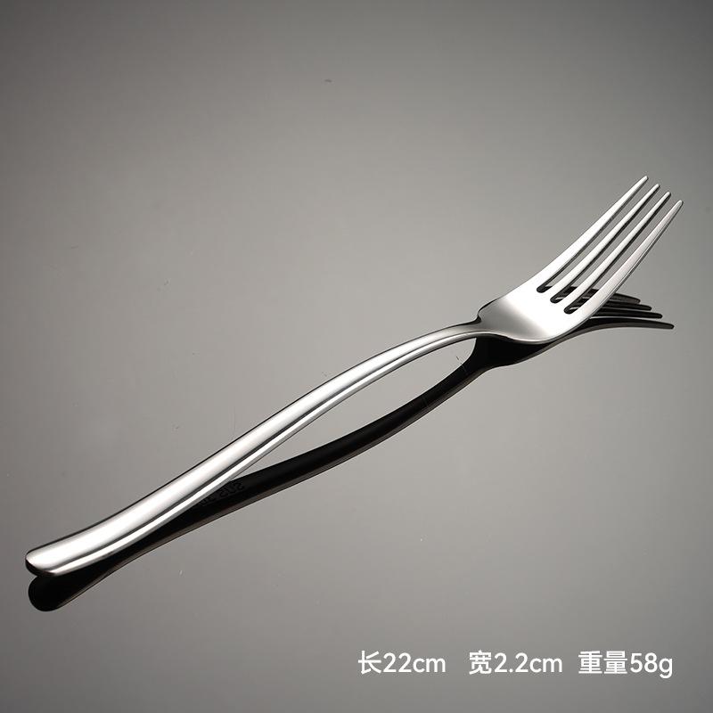 304 nerezová ocel série Moonlight tenký nůž, vidlička a lžíce obyčejný steak western nádobí světlý hotel hlavní jídlo lžíce