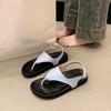 Retro Style Toe Flat Bottom Outer Slippers Women's High Sense Temperament Casual Versatile Cool Slippers 2025 Summer New