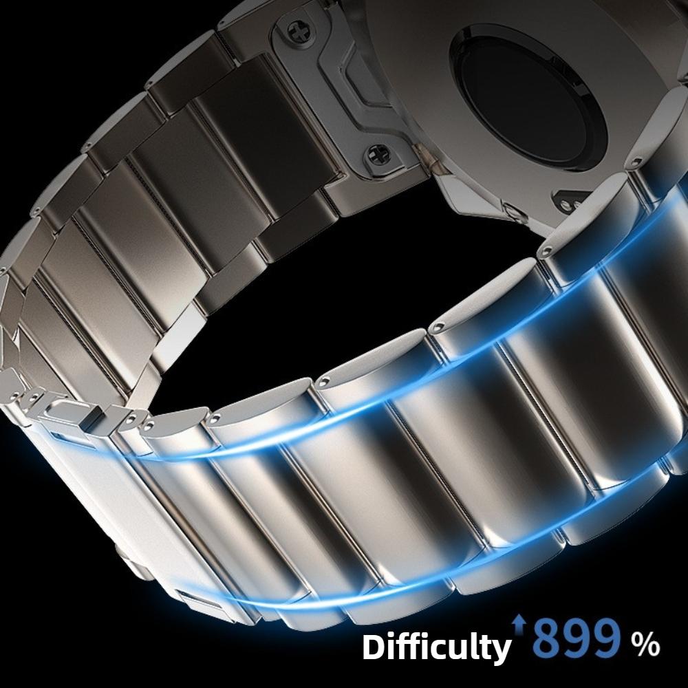 22mm 26mm Quick Fit Titanium Metal Watch Magnetic Band Bracelet For Garmin Fenix 7X/7/6X Pro/5X Plus/Forerunner 955/instinct 2/MARQ Strap Wristband