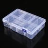Transparent Storage Box for Electronics, Jewelry, Tools, Plastic Parts, and Fishing Tackle with Large Fixed Grids