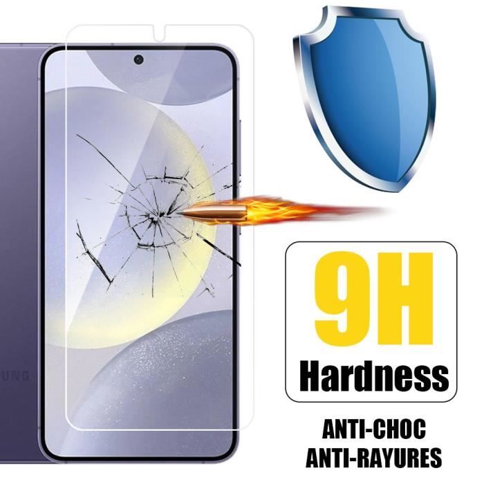 Verre Trempé - pour Samsung - Galaxy S24 Plus - Installation Facile - Anti-Rayure - Pack de 3