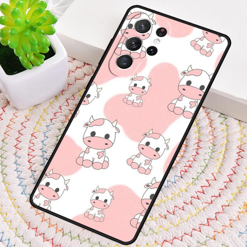 Animal Cute Cartoon Cow Phone Case for Samsung Galaxy Note 10 Pro S26 Ultra S23 S24 FE S25 S21 S22 PLUS Shockproof Cove