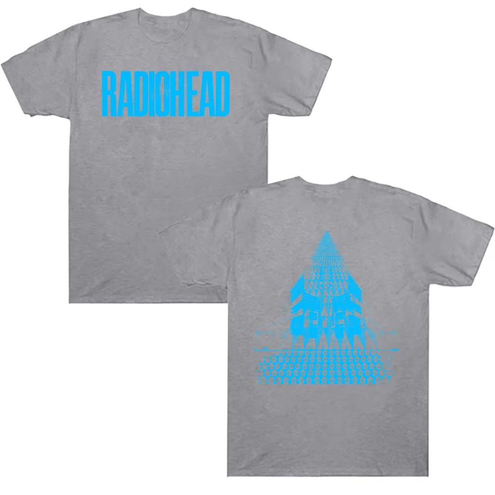 Radiohead Band Tour Graphic T Shirts Fashion Aesthetic Cotton Tee Summer New Harajuku Mens Women Streetwear Oversized Breathable