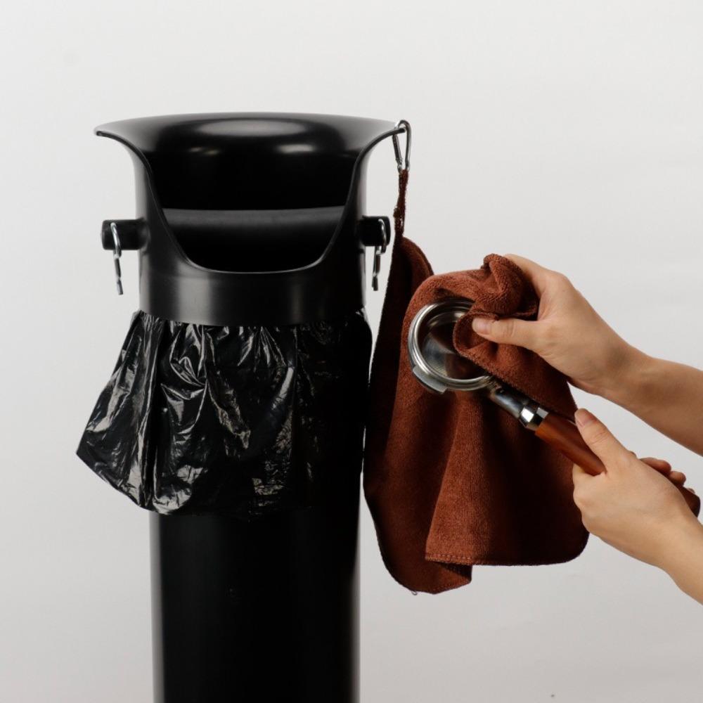 Large Capacity Coffee Knock Box Detachable Vertical Coffee Crusher Container Removable Lid Easy To Clean Coffee Grounds Bucket