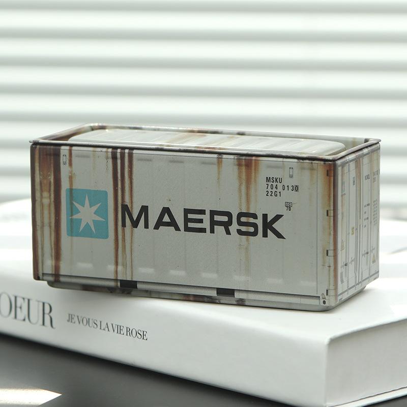 

Компактный железный контейнер для хранения - креативный настольный органайзер, тубус для канцелярских принадлежностей, металлический ящик для офисного стола