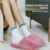5 Pairs of Female Autumn and Winter Fleece Thick Mid Tube Floor Socks