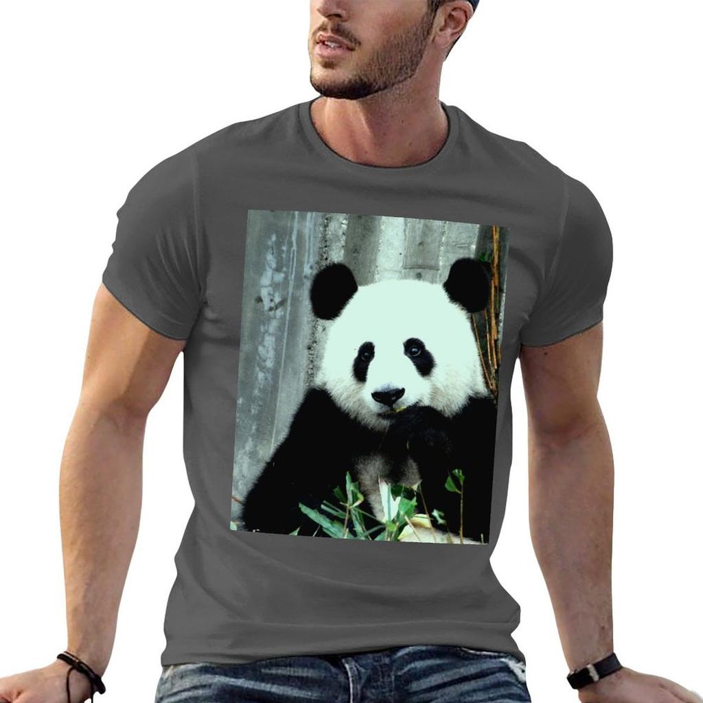 Eating Panda Tshirt T Shirt Custom Print Unisex T Shirt Cotton Unisex T Shirts Graphic Tshirt