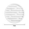 Silent Coasters Silicone Tea Cup Mat Striped Draining Version