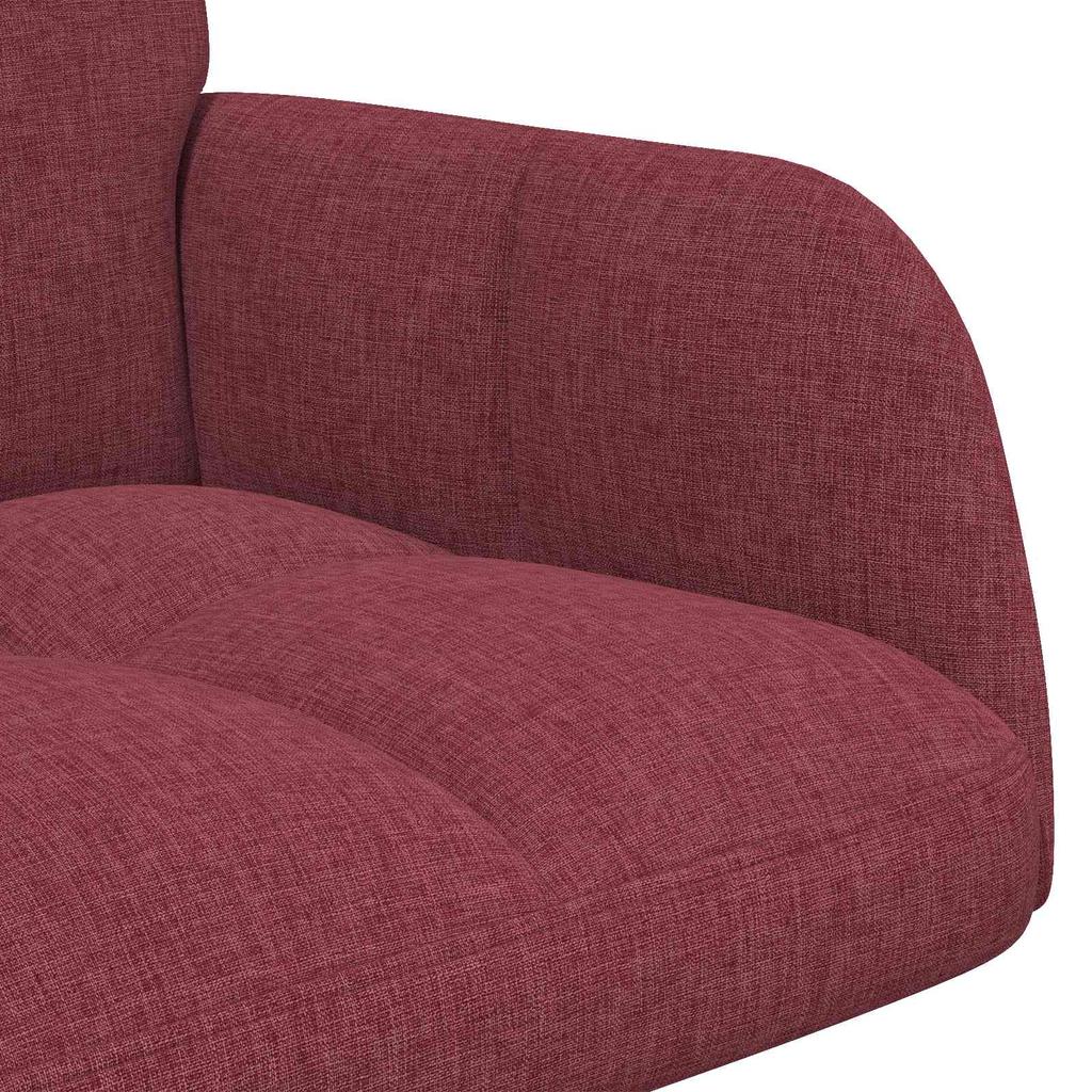 2 Seater Sofa Burgundy 115 x 61 x 87 cm Fabric