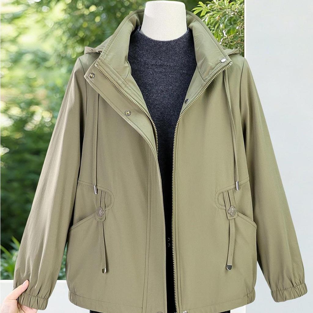 Spring Windbreaker: Stylish 2026 Loose Fit Jacket for Young, Middle-Aged, and Elderly Women