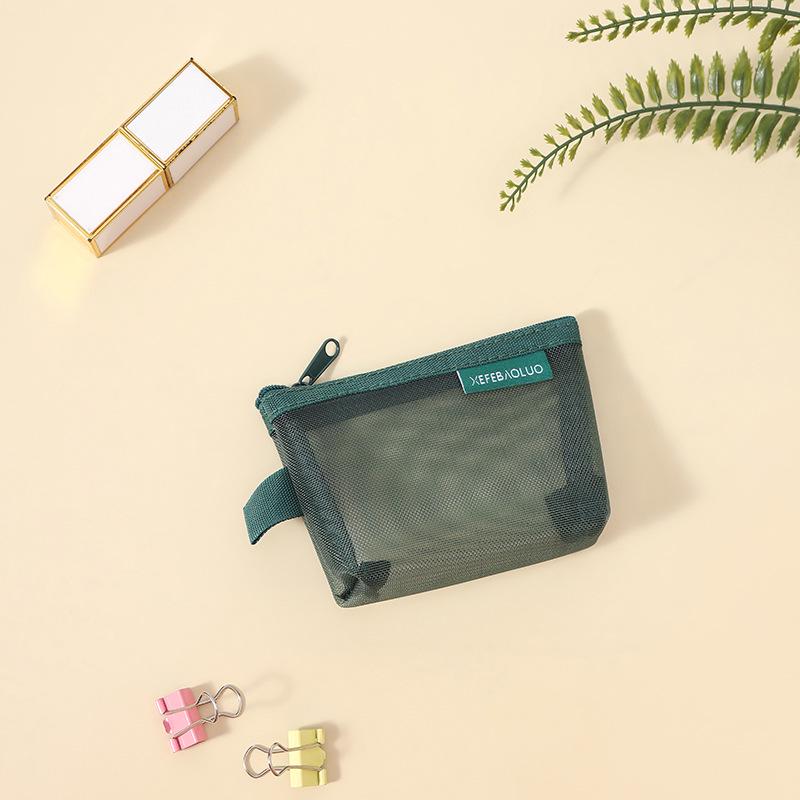 

Transparent Mesh Pencil Case - Large Capacity for Students and Exam Use