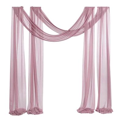 Hochzeitsbogen Chiffon Drapieren Tischläufer Arbor Drapery Dekorative leichte Stoffabdeckung