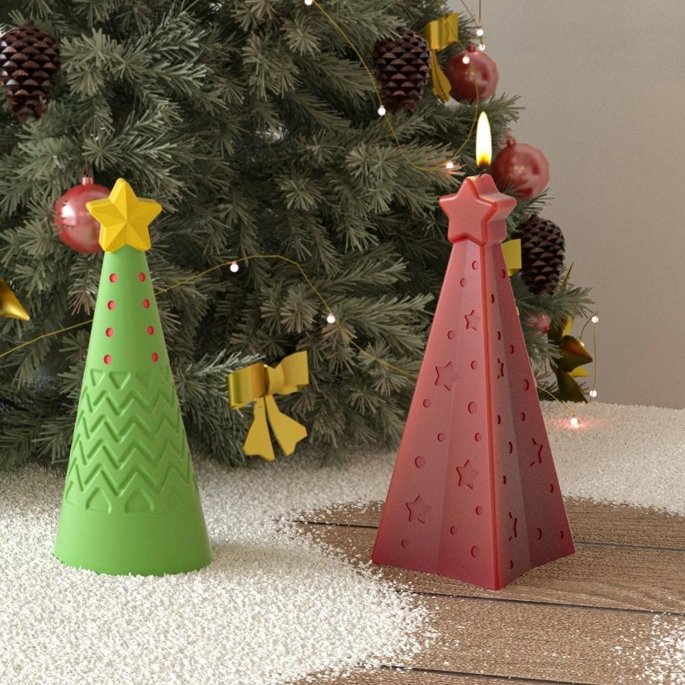 Epoxy Resin Soap Ornament Mold Silicone Candle Making Kit New Cake Resin Mold  Xmas Decor