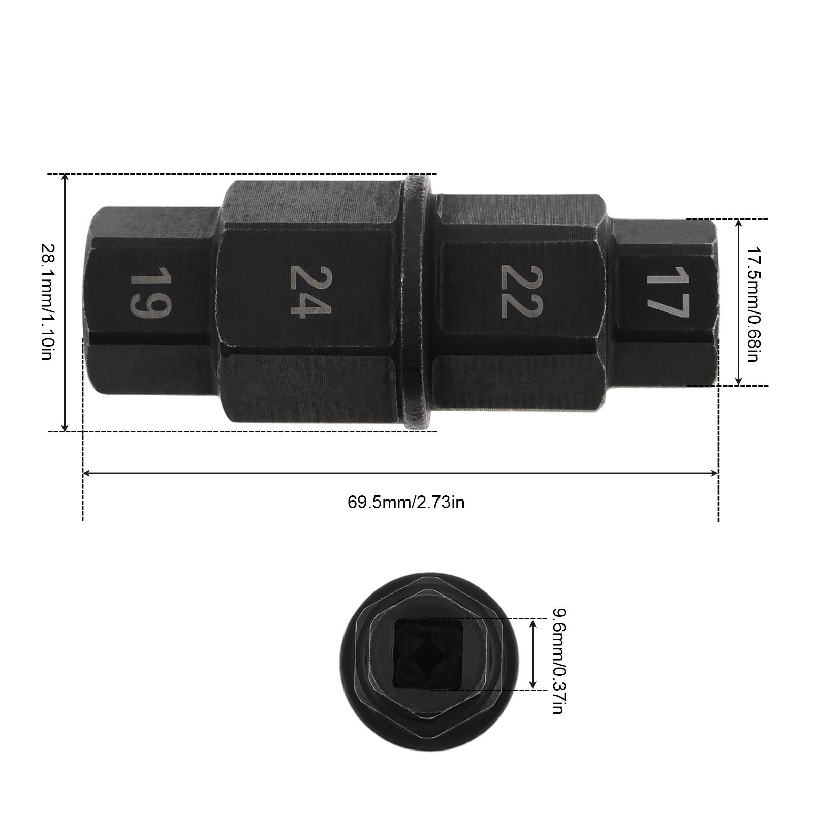 

17 19 22 24mm Motorcycle Front Wheel Hex Axle Tool Spindle Driver Removal Tool Hexagonal Disassembly Sleeve Parts for Motorbike China Mainland