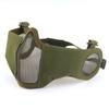 Nouveau Masque Tactique Respirant en Maille d'Acier V14 Demi-Visage pour Wargame CS Entraînement au Combat en Extérieur