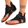 New Size of Women's Shoes: Beach Flip-toe Herringbone Flat Women's Sandals