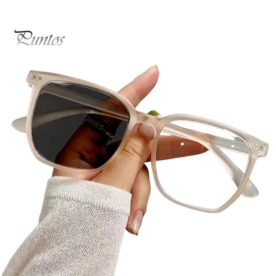 Lightweight Sunglasses Unisex Summer Retro Color-changing PC Lens Anti-UV Eyewear Block Sunlight Vacation Beach Spectacles Outdoor