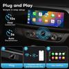 2-in-1 Wireless CarPlay Android Auto Adapter USB USB-C Dongle Plug and Play Fast Auto Connect No Delay Compact for Car Screen