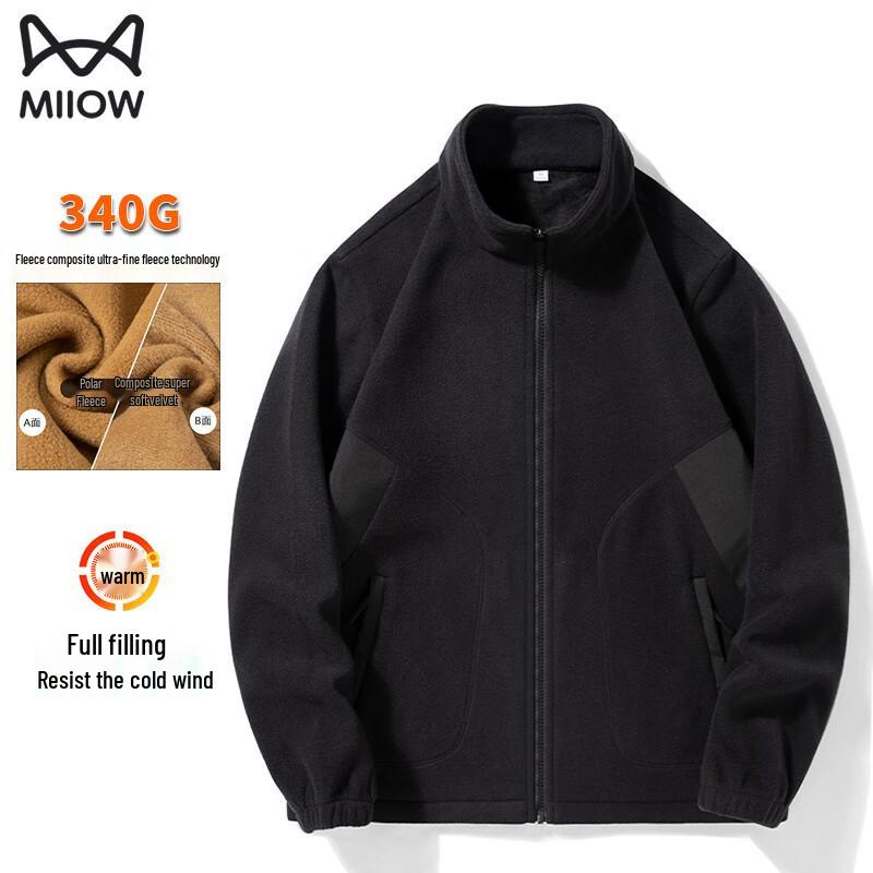 MiiOW Men's Thickened Outdoor Fleece Jacket