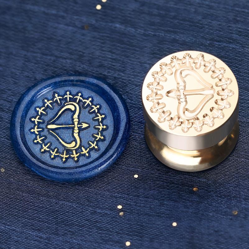 Signs Of The Zodiac Wax Seal Stamp Classic Sealing Wax Stamps Wedding Cards Envelope Card Gifts Wedding Invitation Decor