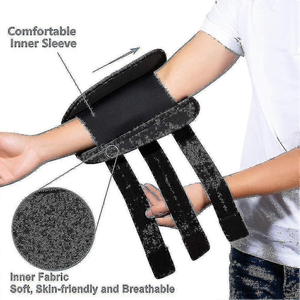 Elbow Brace Night Splint Support for Cubital Tunnel Syndrome, Ulnar Nerve Pain Relief, Adjustable Strap, Left & Right Hand, Comfortable for Sleeping
