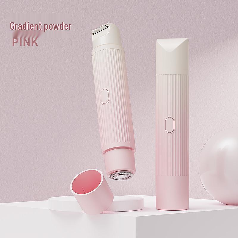 Dual-Head Electric Women's Hair Removal Shaver & Trimmer for Body and Pubic Hair